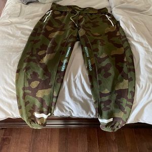 Off White Camo Sweatpants